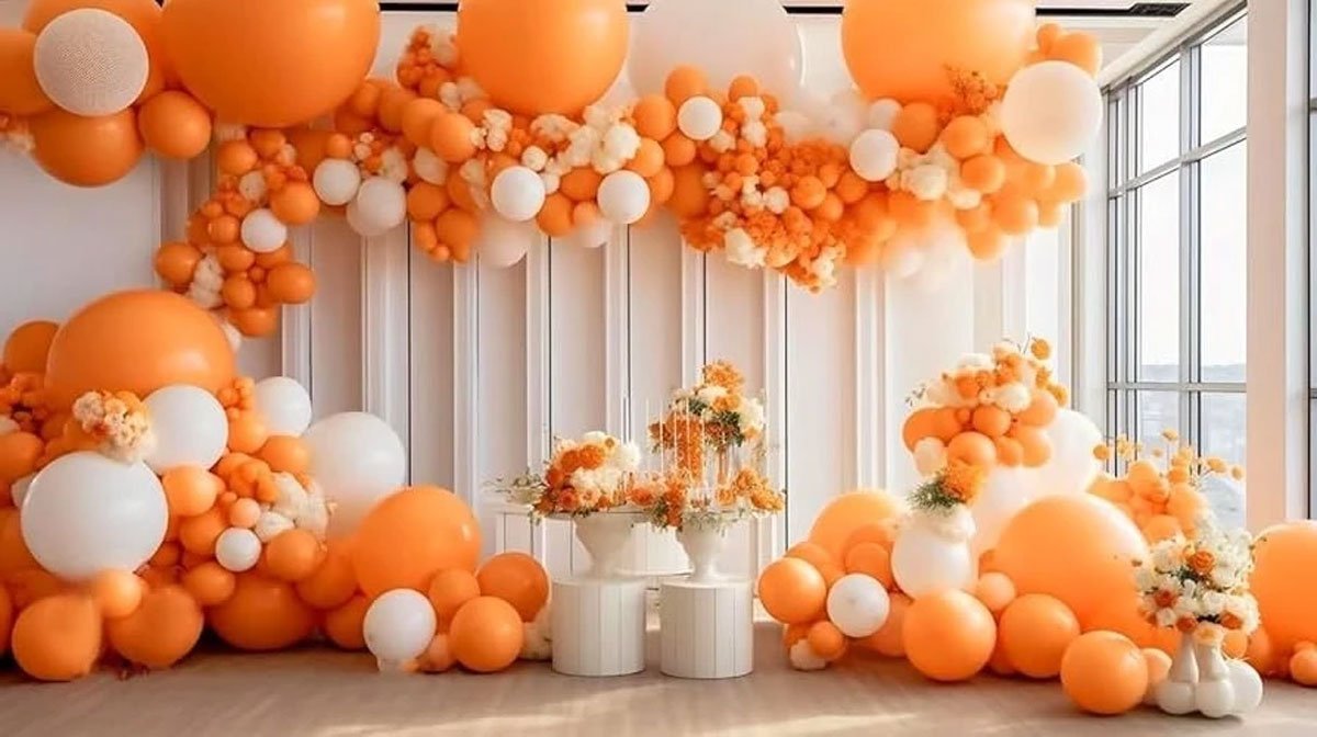 Creative Uses of Orange Balloons in Party Decor